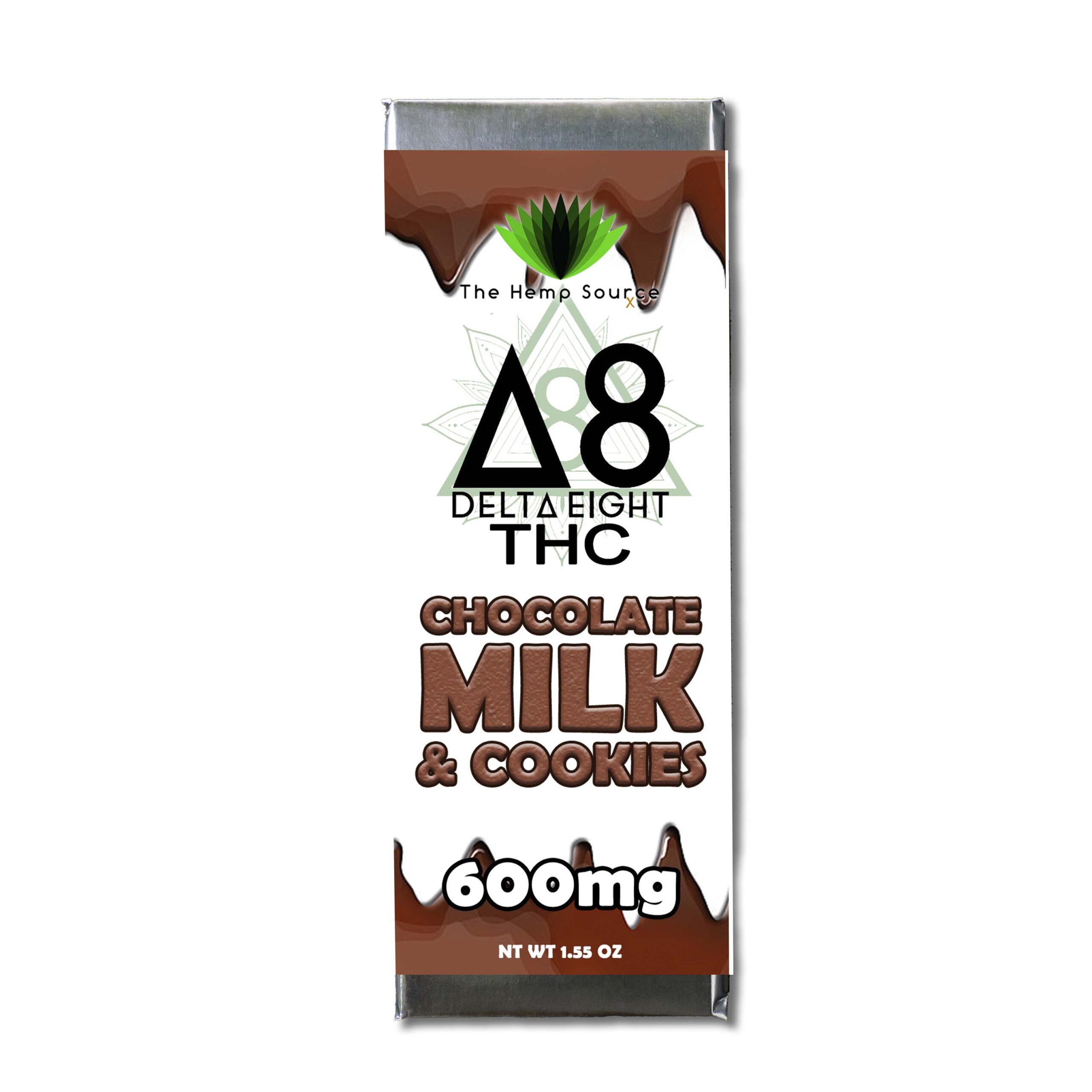 Milk Chocolate & Cookies Delta 8 Bar 600mg