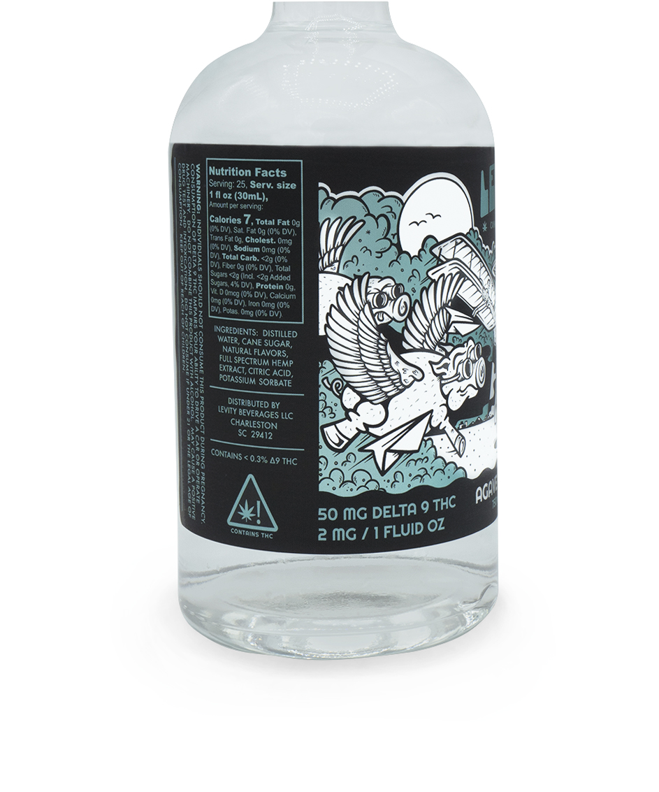 Levity Cannabis Infused Spirit: Agave High Water