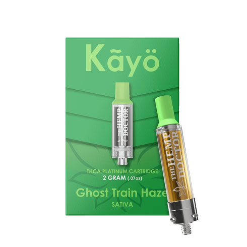 THCa Ghost Train Sativa 2G Vape Carts by The Hemp Source